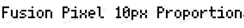 Fusion Pixel 10px Proportional字体转换
